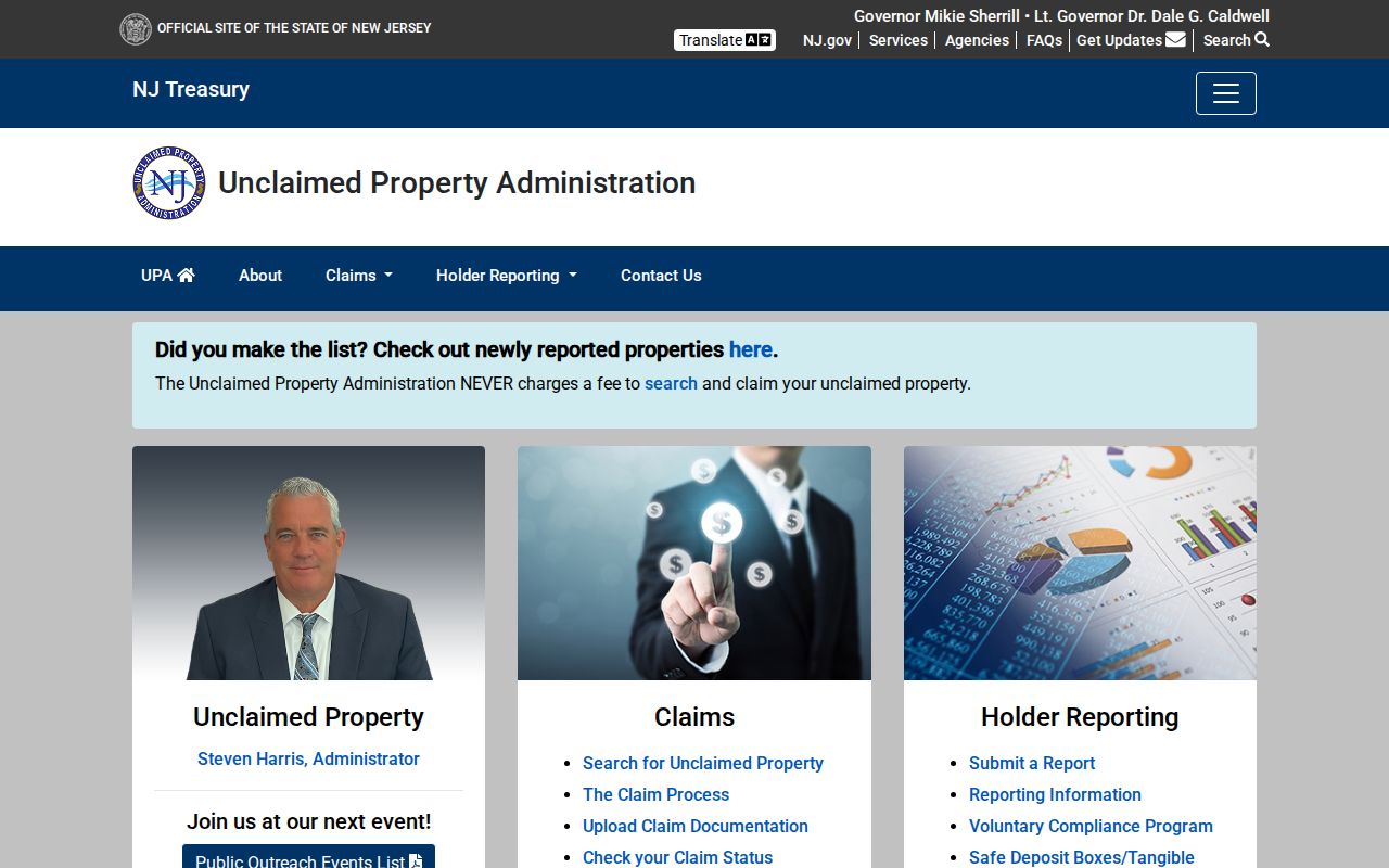 Moorestown residents directory New Jersey unclaimed property search