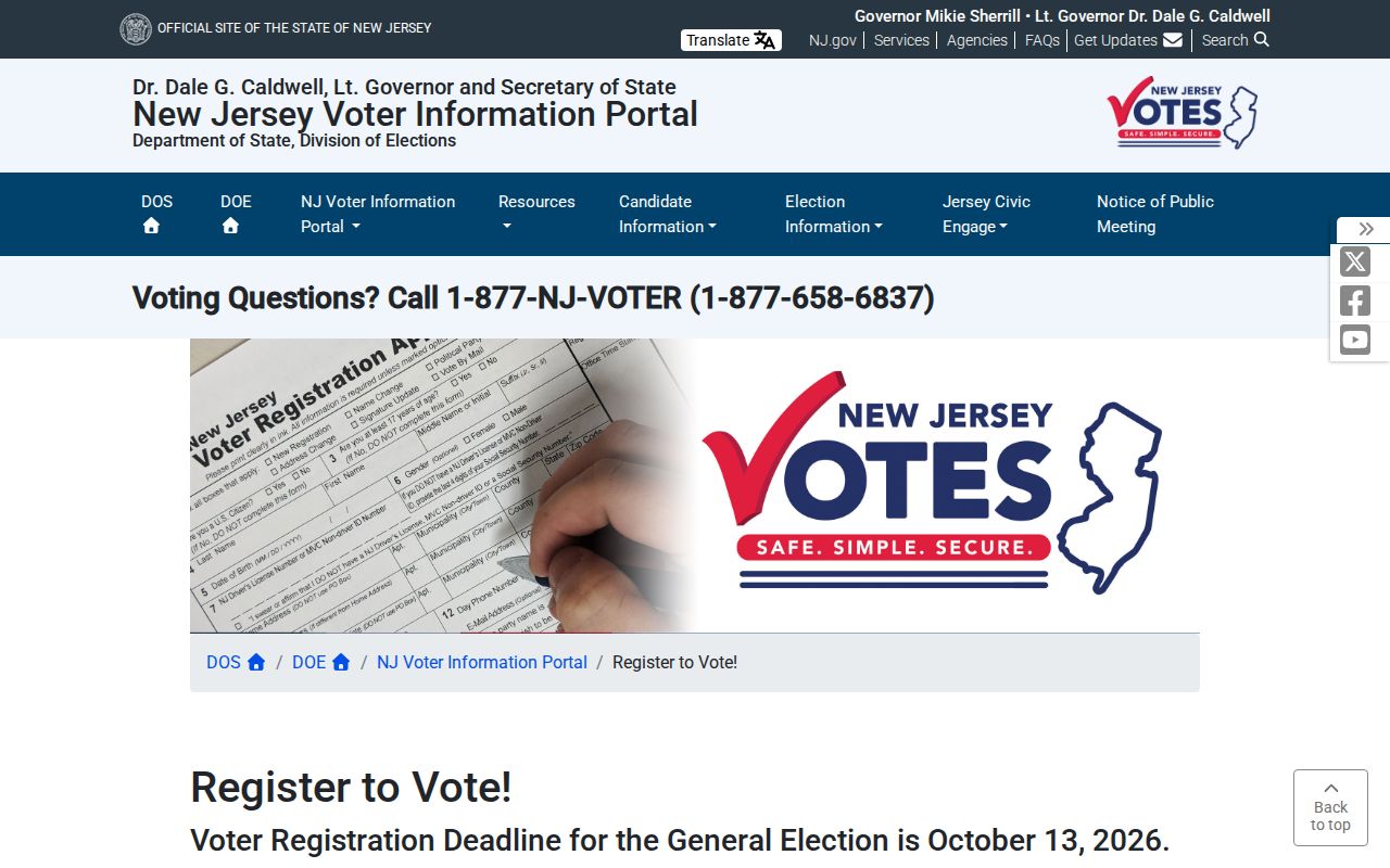 Moorestown ZIP code directory New Jersey voter registration information