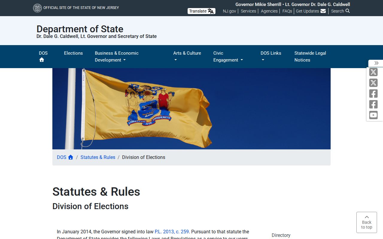 Moorestown ZIP code directory New Jersey voter-registry statute